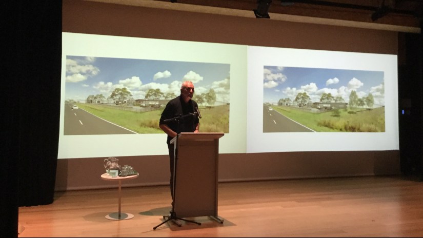 Peter Norden AO speaking at our launch